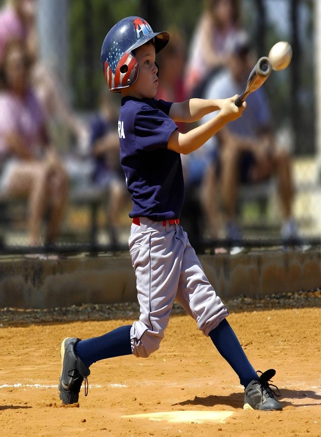 Regilt 3 Pairs Kids Youth Baseball Socks Cushioned Soccer Football Softball Socks for Boys Girls (US, Alpha, Medium, Regular, Regular, Navy blue) - Image 4